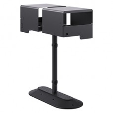 Portarifiuti MODULA - da terra - coperto - con reggisacco - doppio - 41,5 x 90 x 107,5 cm - 120+120 L - antracite - Stilcasa