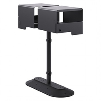 Portarifiuti MODULA - da terra - coperto - con reggisacco - doppio - 41,5 x 90 x 107,5 cm - 120+120 L - antracite - Stilcasa