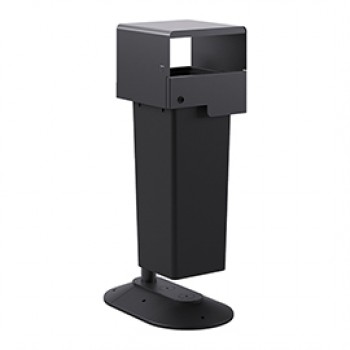 Portarifiuti MODULA - da terra - coperto - con contenitore - 35 x 60 x 107,5 cm - 53 L - antracite - Stilcasa