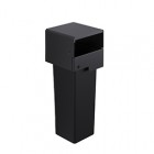 Portarifiuti MODULA - murale - coperto - con contenitore - 35 x 35 x 91 cm - 53 L - antracite - Stilcasa