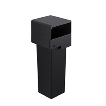 Portarifiuti MODULA - murale - coperto - con contenitore - 35 x 35 x 91 cm - 53 L - antracite - Stilcasa