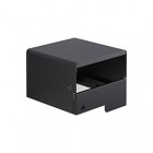 Portarifiuti MODULA - murale - coperto - con reggisacco - 41,5 x 41,5 x 32,5 cm - 120 L - antracite - Stilcasa