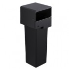 Portarifiuti MODULA - murale - coperto - con reggisacco - 35 x 35 x 32,5 cm - 90 L - antracite - Stilcasa