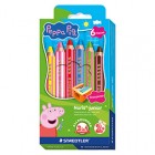 Matitone 3 in 1 - Ø 9,5 mm - colori assortiti - Staedtler - astuccio 6 pezzi Matitone 3 in 1 - Ø 9,5 mm - colori assortiti - Staedtler - astuccio 6 pezzi
