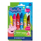 Pastello a cera jumbo - Ø 14 mm - colori assortiti - Staedtler - astuccio 6 pezzi Pastello a cera jumbo - Ø 14 mm - colori assortiti - Staedtler - astuccio 6 pezzi