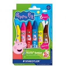Pastello a cera jumbo - Ø 14 mm - colori assortiti - Staedtler - astuccio 6 pezzi Pastello a cera jumbo - Ø 14 mm - colori assortiti - Staedtler - astuccio 6 pezzi