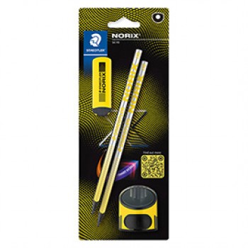 Set Norix® - matite temperamatite gomma - giallo - Staedtler Set Norix® - matite temperamatite gomma - giallo - Staedtler