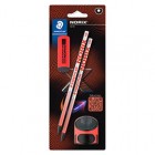 Set Norix® - matite temperamatite gomma - corallo - Staedtler Set Norix® - matite temperamatite gomma - corallo - Staedtler