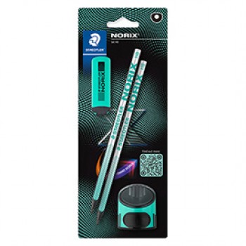 Set Norix® - matite temperamatite gomma - turchese - Staedtler Set Norix® - matite temperamatite gomma - turchese - Staedtler