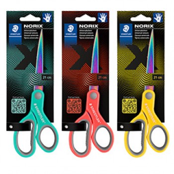 Forbice Norix® - acciaio - 21 cm - colori assortiti - Staedtler Forbice Norix® - acciaio - 21 cm - colori assortiti - Staedtler