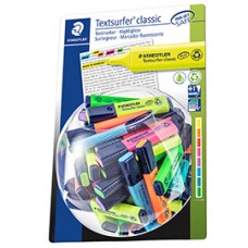 Evidenziatore Textsurfer® Classic - punta a scalpello - tratto 1,0-5,0mm - colori assortiti - Staedtler - expo 100 pezzi Evidenziatore Textsurfer® Classic - punta a scalpello - tratto 1,0-5,0mm - colori assortiti - Staedtler - expo 100 pezzi