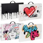 Valigetta polionda Grafitti - 36,5 x 56,5 cm - dorso 5,5 cm - fantasie assortite - Favorit Valigetta polionda Grafitti - 36,5 x 56,5 cm - dorso 5,5 cm - fantasie assortite - Favorit