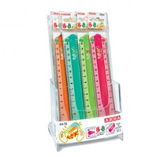 Righello Flexi - 15 cm - colori assortiti - Arda - expo 15 pezzi