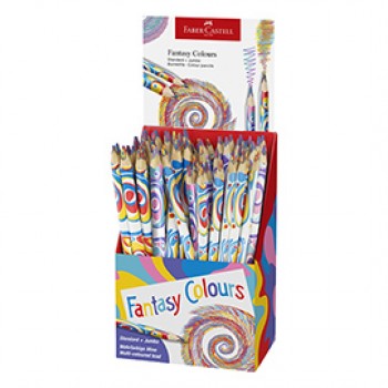 Matite Fantasy Colours - colori assortiti - Faber-Castell - expo da 84 pezzi