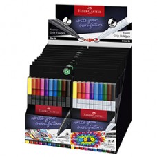 Grip Boldpen + Grip Finepen - colori assortiti - Faber-Castell - expo da 20 astucci Grip Boldpen + Grip Finepen - colori assortiti - Faber-Castell - expo da 20 astucci