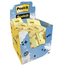 Blocchetto adesivo - 76 x 76 mm - 100 fg - Giallo Canary - Post-it® - expo 60 pezzi Blocchetto adesivo - 76 x 76 mm - 100 fg - Giallo Canary - Post-it® - expo 60 pezzi