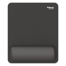 Mousepad Breyta - con poggiapolsi - con microban - nero - Fellowes