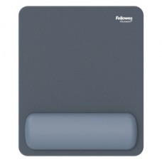 Mousepad Breyta - con poggiapolsi - con microban - blu marino - Fellowes
