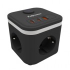 Power Cube Type F - nero - Fellowes Power Cube Type F - nero - Fellowes