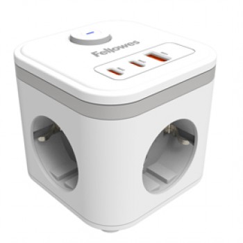 Power Cube Type F - bianco - Fellowes Power Cube Type F - bianco - Fellowes
