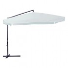 Ombrellone quadro - con braccio laterale - 3 x 3 m - bianco - Garden Friend Ombrellone quadro - con braccio laterale - 3 x 3 m - bianco - Garden Friend