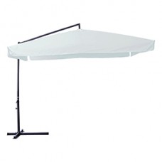 Ombrellone quadro - con braccio laterale - 3 x 3 m - bianco - Garden Friend Ombrellone quadro - con braccio laterale - 3 x 3 m - bianco - Garden Friend