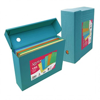 Cartellina a L con finestra Sintex - 120 gr- A4 - colori assortiti - Blasetti - SintexBox da 150 pezzi Cartellina a L con finestra Sintex - 120 gr- A4 - colori assortiti - Blasetti - SintexBox da 150 pezzi
