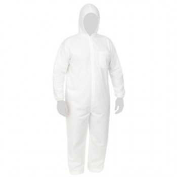 Tuta protettiva monouso Coverall 40 - taglia XXL - PLP - bianco - Reflexx Tuta protettiva monouso Coverall 40 - taglia XXL - PLP - bianco - Reflexx