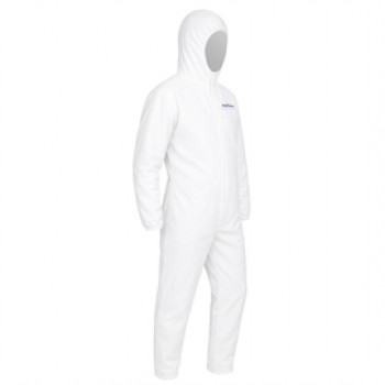 Tuta proiezione chimica Cover 56 - taglia M - PE/PLP - bianco - Reflexx Tuta proiezione chimica Cover 56 - taglia M - PE/PLP - bianco - Reflexx