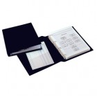 Raccoglitore Sanremo 2000 - 4 anelli a D 25 mm - dorso 4 cm - 23 x 33 cm - nero - Sei Rota