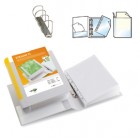 Raccoglitore personalizzabile Stelvio TI - 4 anelli a D 25 mm - dorso 4 cm - 22 x 30 cm - bianco - Sei Rota