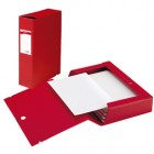 Scatola archivio Scatto - dorso 4 cm - 25 x 35 cm - rosso - Sei Rota
