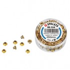 Occhielli ottonati - per occhiellatrice - diametro 5 mm - oro - Lebez - conf. 250 pezzi