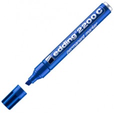 Marcatore Edding 2200c - punta a scalpello - 1,5 - 5 mm - blu - Edding