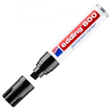 Marcatore permanente 800 - punta scalpello - da 4 a 12 mm - nero - Edding Marcatore permanente 800 - punta scalpello - da 4 a 12 mm - nero - Edding
