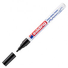Marcatore permanente a vernice 751 - punta tonda fine - da 1 a 2 mm - nero - Edding Marcatore permanente a vernice 751 - punta tonda fine - da 1 a 2 mm - nero - Edding