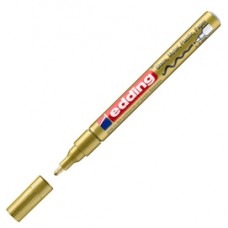 Marcatore permanente a vernice 751 - punta tonda fine - da 1 a 2 mm - oro - Edding Marcatore permanente a vernice 751 - punta tonda fine - da 1 a 2 mm - oro - Edding