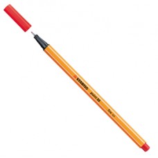 Fineliner Point 88 - tratto 0,4 mm - rosso 40 - Stabilo Fineliner Point 88 - tratto 0,4 mm - rosso 40 - Stabilo