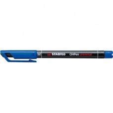 Pennarello OHPen universal permanente 843 - punta media 1 mm - blu - Stabilo