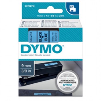 Nastro D1 standard 409160 - 9 mm x 7 mt - PL - nero/blu - Dymo