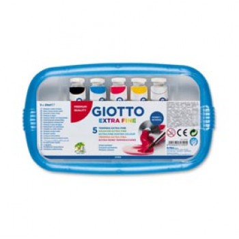 Tubi tempere - 21ml - colori assortiti - Giotto - conf. 5 pezzi
