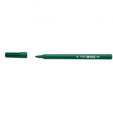 Pennarelli Office - punta feltro - punta fine -  tratto 0,7 mm - verde - Tratto - conf. 12 pezzi