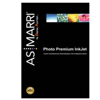 Carta fotografica - per inkjet - A4 - 265 gr - 10 fogli - effetto lucido - bianco - As Marri