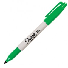 Marcatore permanente - punta fine 1 mm - verde - Sharpie