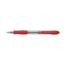 Penna sfera a scatto Super Grip - punta fine 0,7 mm - rosso - Pilot