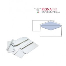 Busta Busta Silver Matic FSC  - senza finestra - gommata - 11 x 23 cm - 80 gr -  bianco - Pigna - conf. 25 pezzi