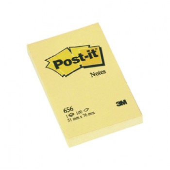 Blocco foglietti - 656 - 76 x 51 mm - giallo Canary - 100 fogli - Post-it