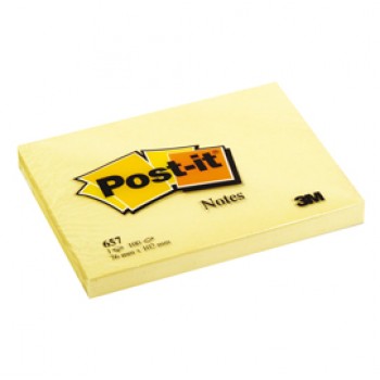 Blocco foglietti - 657 - 76 x 102 mm - giallo Canary - 100 fogli - Post-it