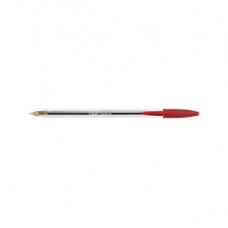 Penna a sfera Cristal  - punta media 1,0mm - rosso - Bic - conf. 50 pezzi