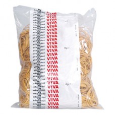 Elastici ad anello - diametro 2 cm - 1 kg - gomma - giallo - Viva Elastici ad anello - diametro 2 cm - 1 kg - gomma - giallo - Viva